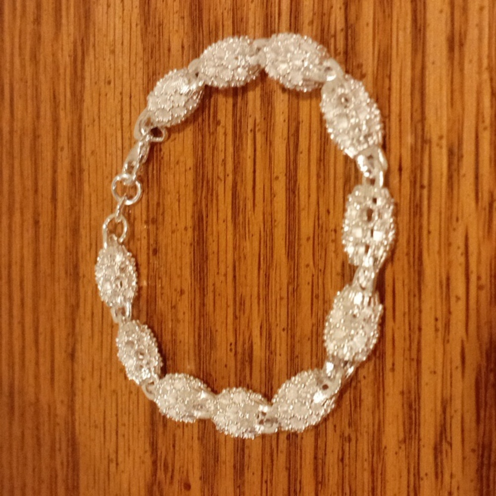 Silver Honeycomb Bracelet